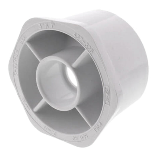 437-335 Sch 40 PVC Reducer Bushing Flush Style 3 in. x 1 in. Spigot x Socket | Spears