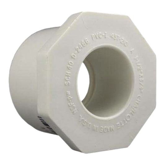437-130 Sch 40 PVC Reducer Bushing Flush Style 1 in. x 1/2 in. Spigot x Socket | Spears