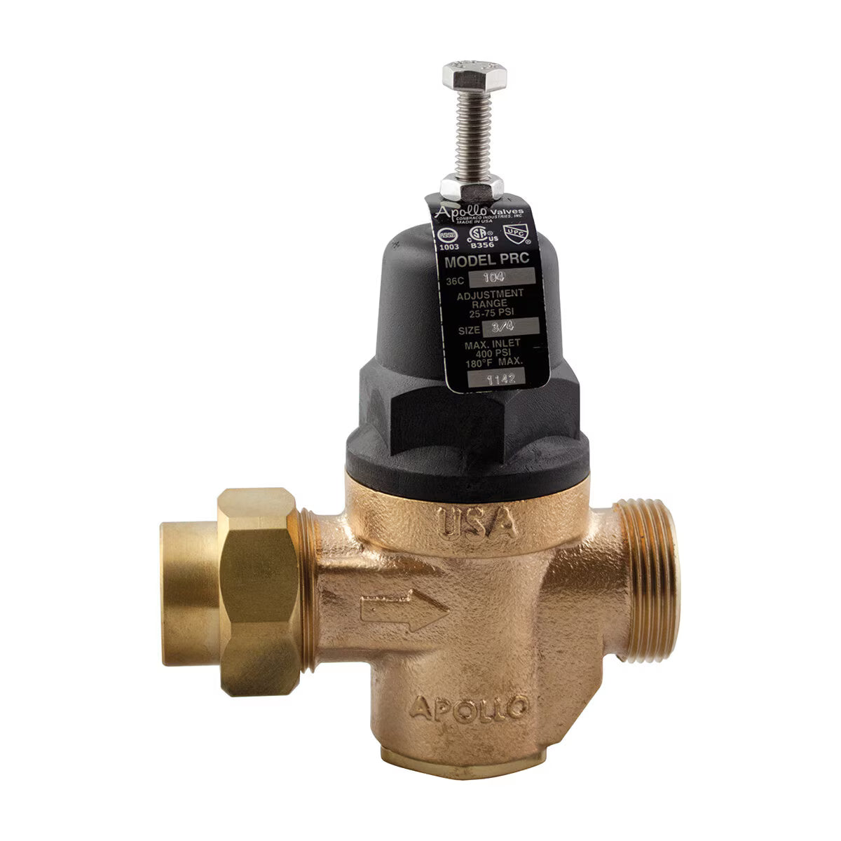 Apollo  36C-105-01  Pressure Reducing Valve Regulator NPT x NPT 1 in.
