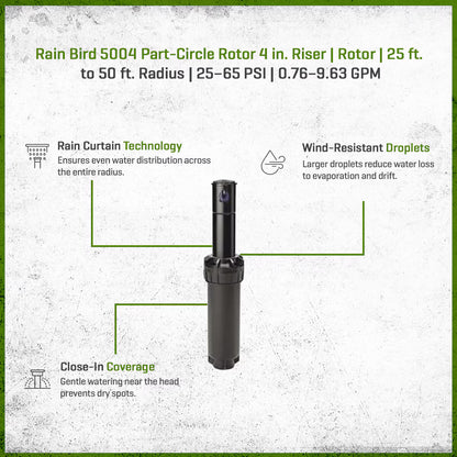 Rain Bird 5004 Part-Circle Rotor 4 in. Riser
