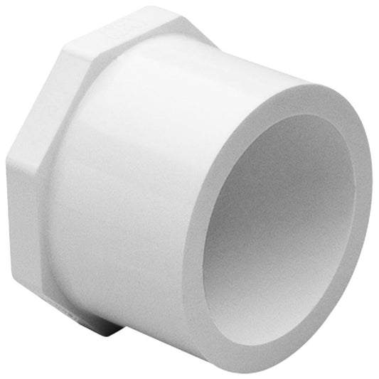 Sch 40 PVC Reducer Bushing Flush Style 1/2 in. x 3/8 in. Spigot x Socket  437-073