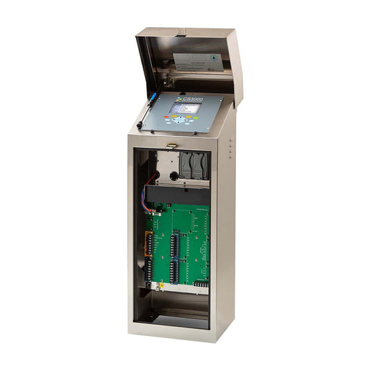 CS3000 Weather-Based Irrigation Controller w/ 40 Conventional Wired Station Outputs Stainless Steel Enclosure Includes Transient Protection & Field-Replaceable Modules, One Antenna Hole (Does Not Include Antenna)