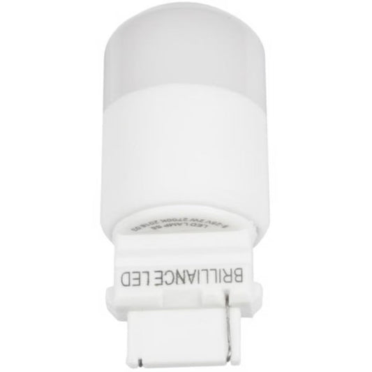 BRI-BEACON-S8-3000  Brilliance S8 Wedge LED Lamp 2W Warm White 3000K - Dimmable, 200 Lumens, 35,000 Hour Life, Circle Base, 8V-25V