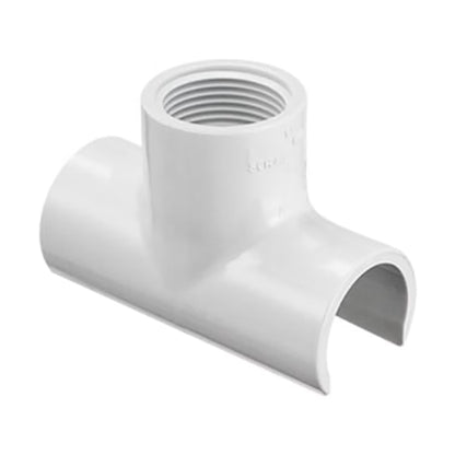 Sch 40 PVC Snap-On Saddle Tee 3/4 in. x 1/2 in. Snap-On x FIPT