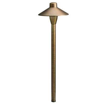 Kichler 15478CBR  Path Light in Centennial Brass - 20W Incandescent, 12V, 21 in. Height, 50,000 Hour Average Life, Aluminum Construction
