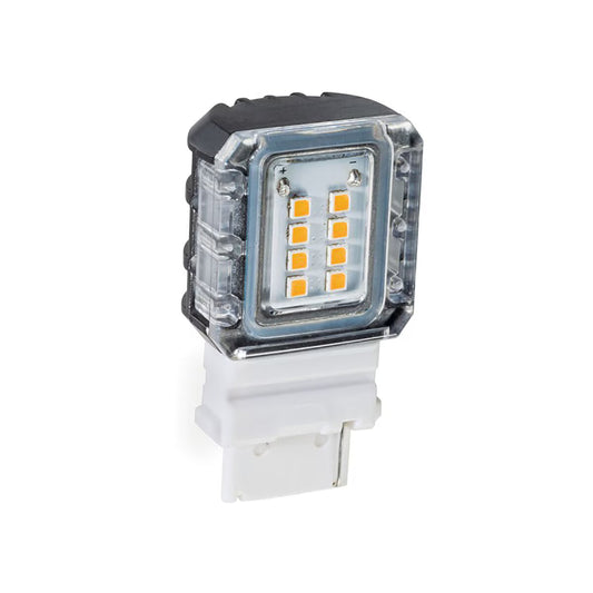 18123  Kichler Landscape Series S8 Wedge LED Lamp, 1.5W, 3000K, Clear, 12V, Aluminum Housing, 120° Beam Angle, Dimensions: 1-3/4 in. H x 3/4 in. L x 1 in. W