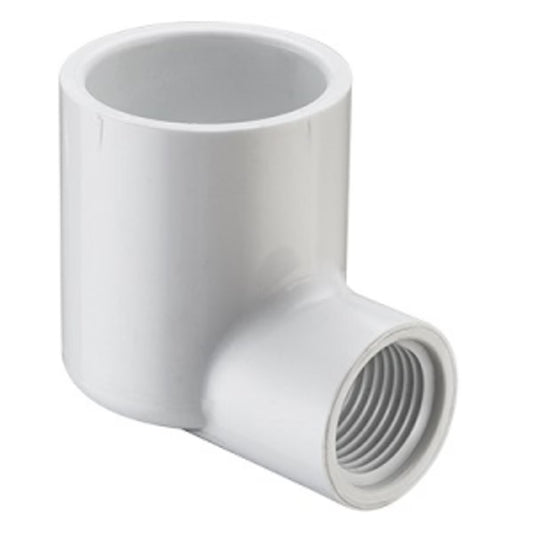 Sch 40 PVC 90 Degree Reducing Elbow 1 in. x 1/2 in. Socket x FIPT