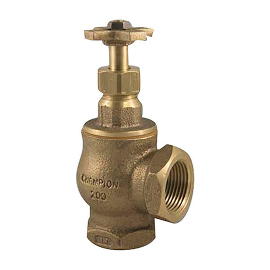 Champion Angle Valve Less Union Brass 1 in.