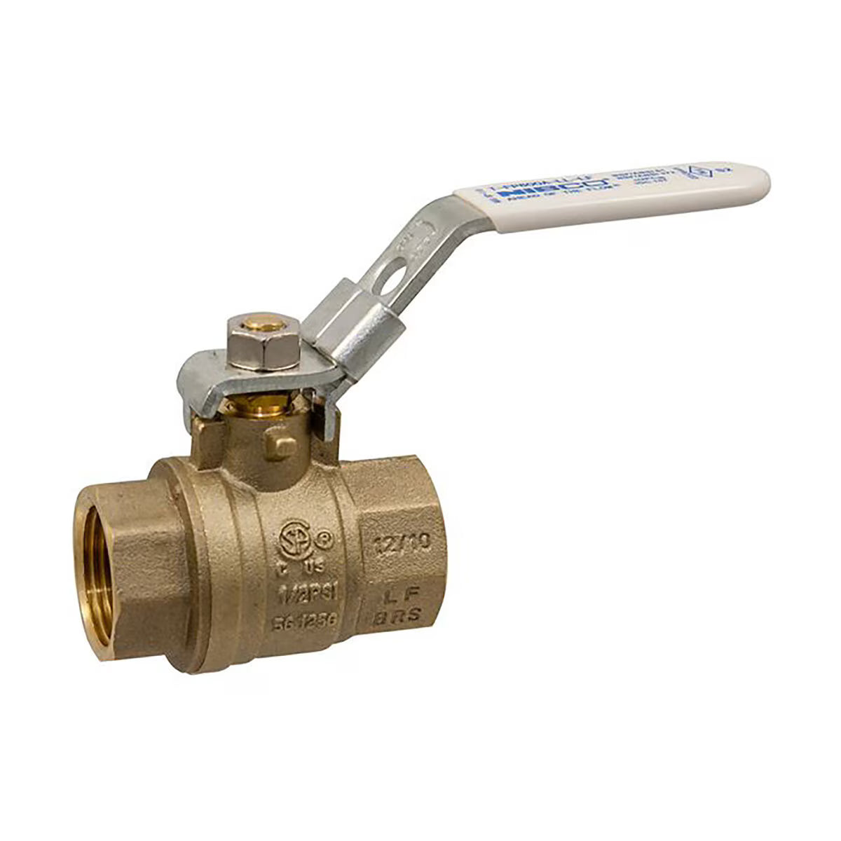 Nibco TFP600A-LF-LL Full Port Ball Valve Lead Free Brass 3/4 in. 600 PSI Lock Lever