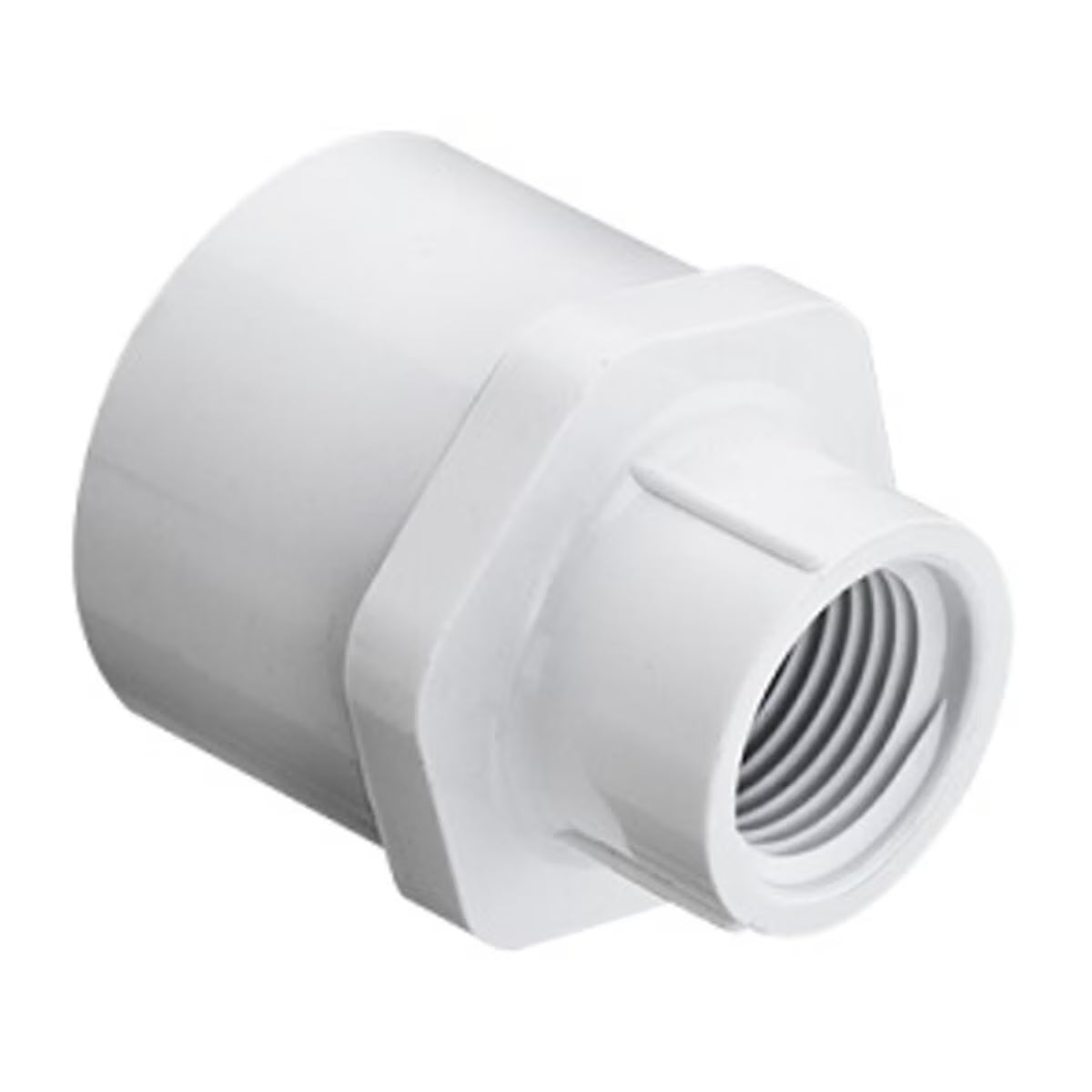 435-131 Sch 40 PVC Reducing Female Adapter 1 in. x 3/4 in. Socket x FIPT |  Spears