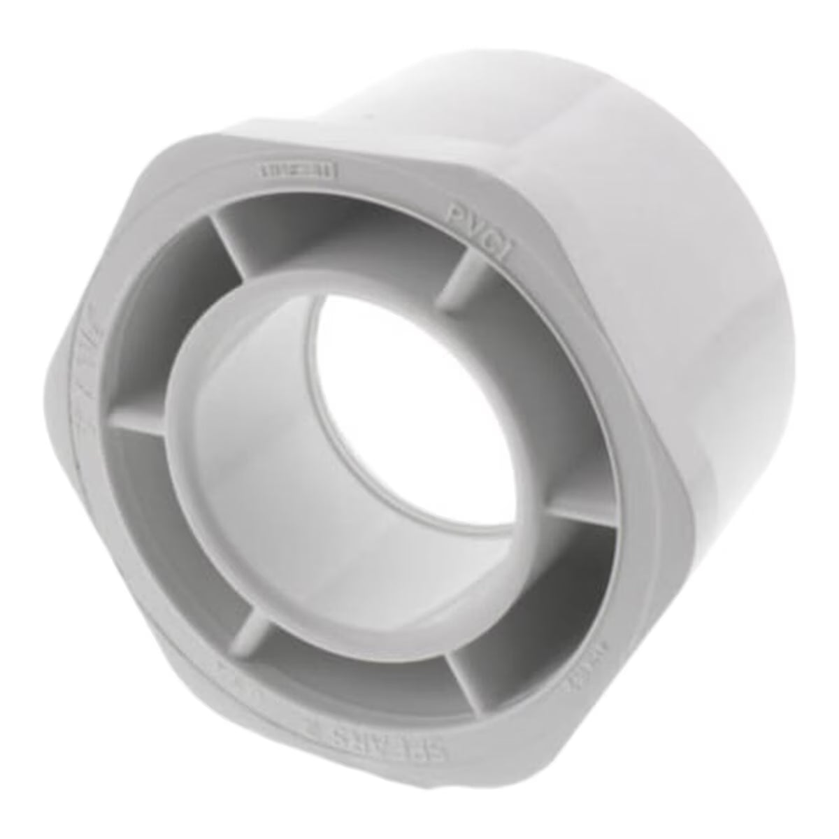 437-337 Sch 40 PVC Reducer Bushing Flush Style 3 in. x 1-1/2 in. Spigot x Socket | Spears