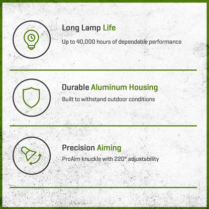 FX RS Up Light Aluminum Housing Flat Black 4W 2700K 35 Degree LED