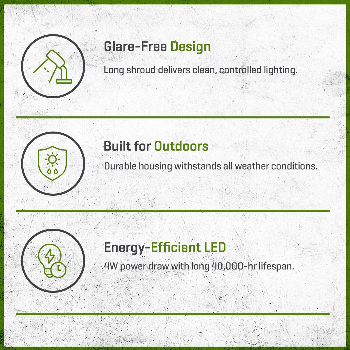 FX RS Up Light Aluminum Housing Bronze 4W 2700K 35 Deg. LED Long Shroud