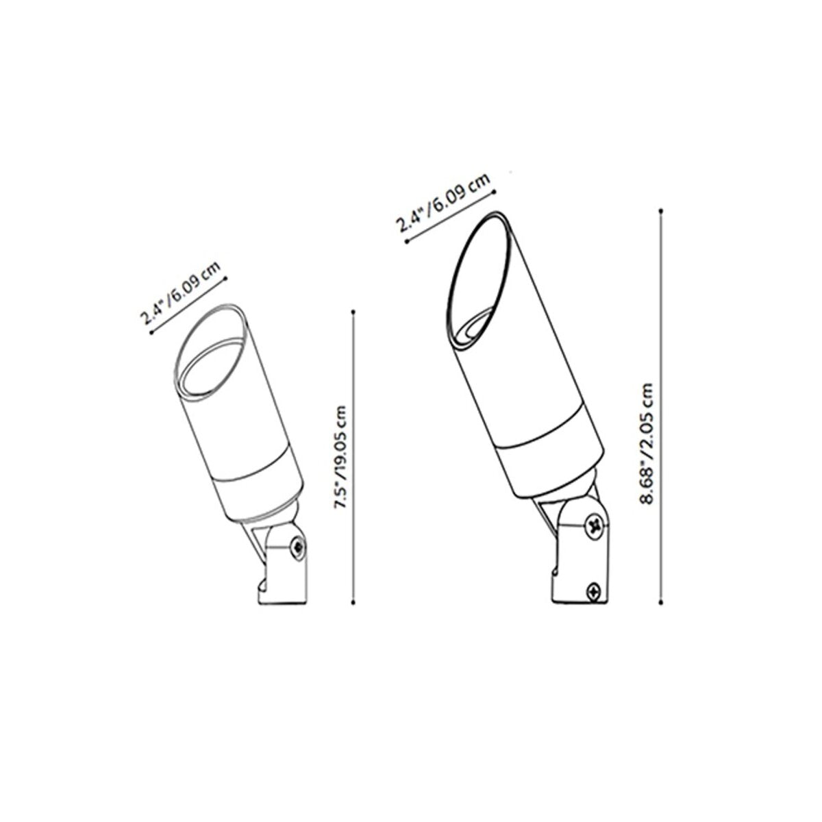 FX MU Up Light MR16 LED 35W 2700K Flood Flat Black