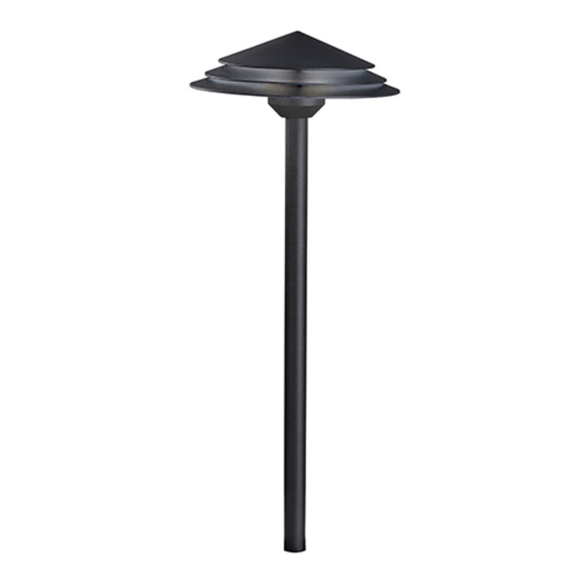 Kichler 16124BKT27  16124 Path Light Aluminum Textured Black Finish 3.8W 2700K LED