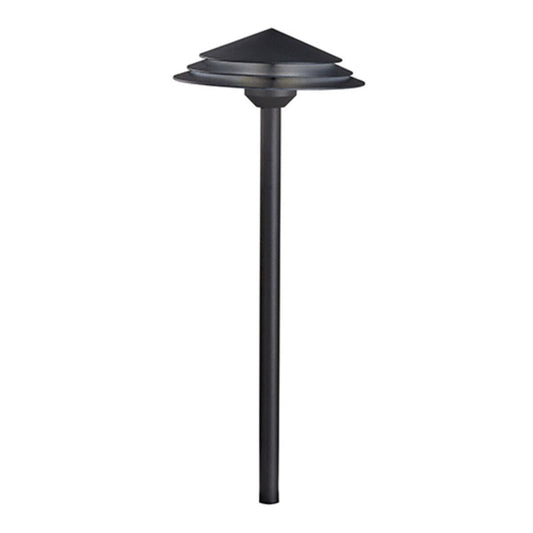 Kichler 16124BKT27  16124 Path Light Aluminum Textured Black Finish 3.8W 2700K LED