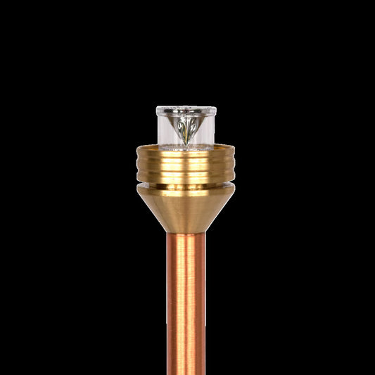 FX Grande Luxor ZDC Path Light Copper Riser 12 in. Bronze Finish 4.2W 2700K LED