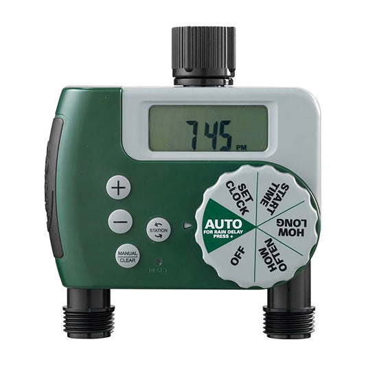 4 Station Easy Dial Hose Timer Gray