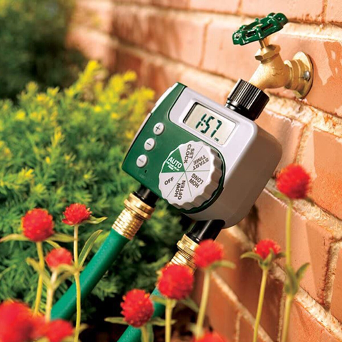 4 Station Easy Dial Hose Timer Gray