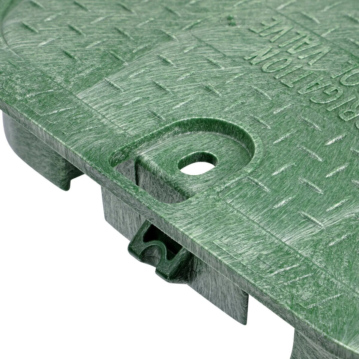 NDS Standard Valve Box Lid Rectangle 14 in. x 17 in. Overlapping Green Polyethylene ICV Lid Only