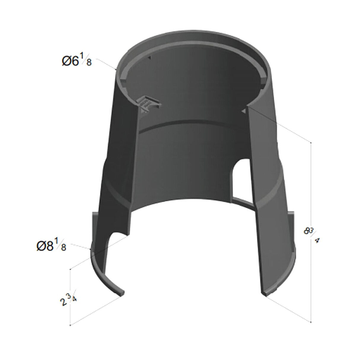Carson Econo TrussT Round Valve Box w/ Twist Cover Black ICV 6 in.