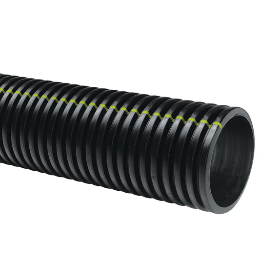 ADS Bell End Solid Drain Pipe N-12 ST IB 12 in. x 20 ft. Dual Wall Soil Tight