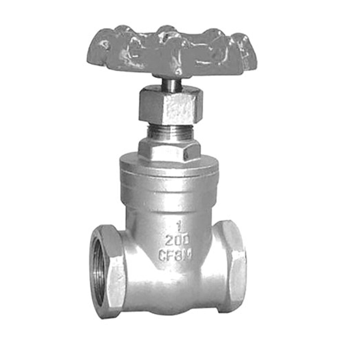 Leemco Gate Valve LGT Series Fpt 200 PSI 2-1/2 in. Stainless Steel w/ Wheel Handle