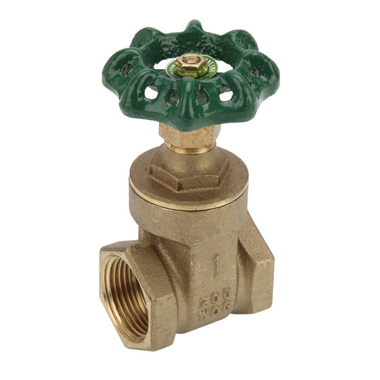 Lead Free Brass Gate Valve Threaded 1-1/4 in. w/ WH