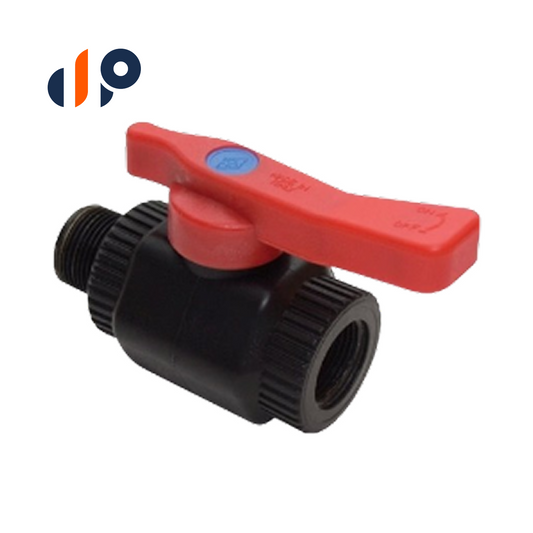 3/4 MIPT X 1 Fipt Ball Valve Plastic Underhill A-BV77FM