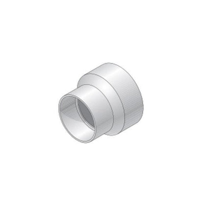 NDS PVC S&D Reducer Coupling HUB x HUB White 4 in. x 3 in.