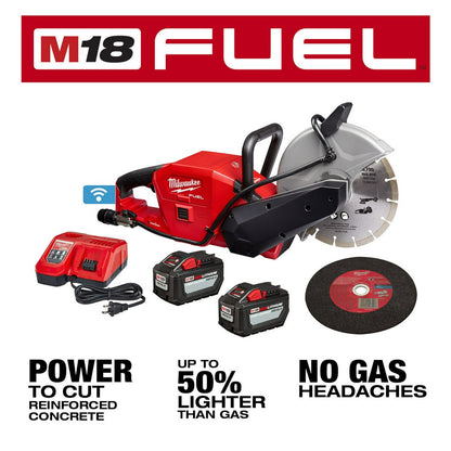 Milwaukee 18V M18 Fuel Brushelss Cordless 9 in. Cut-Off Saw w/ One-Key Kit