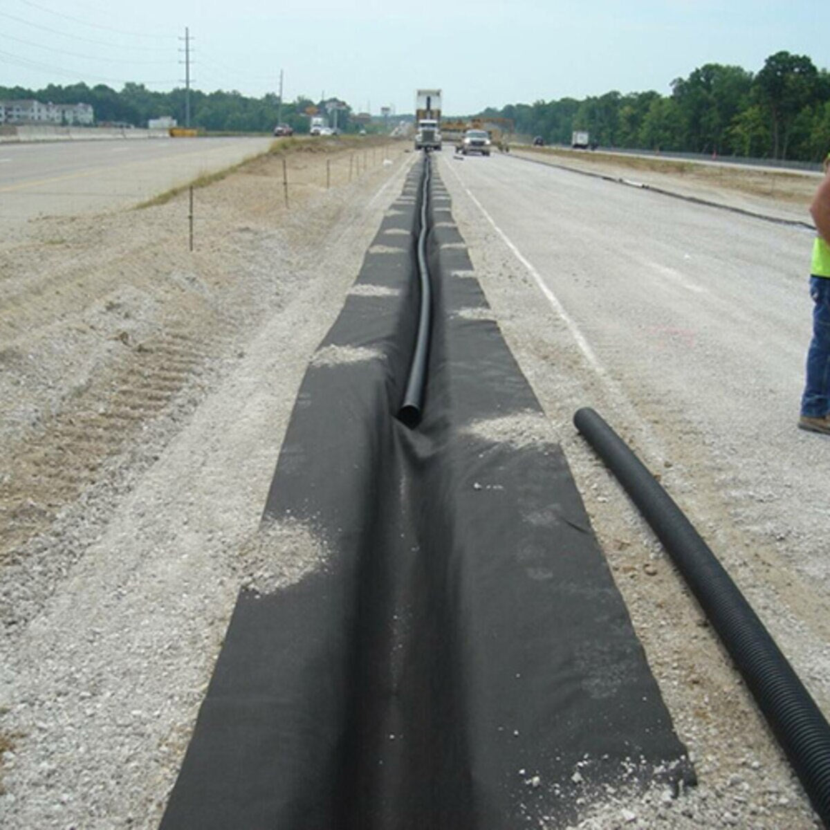 ADS Single Wall Solid Pipe 2 in. x 100 ft.