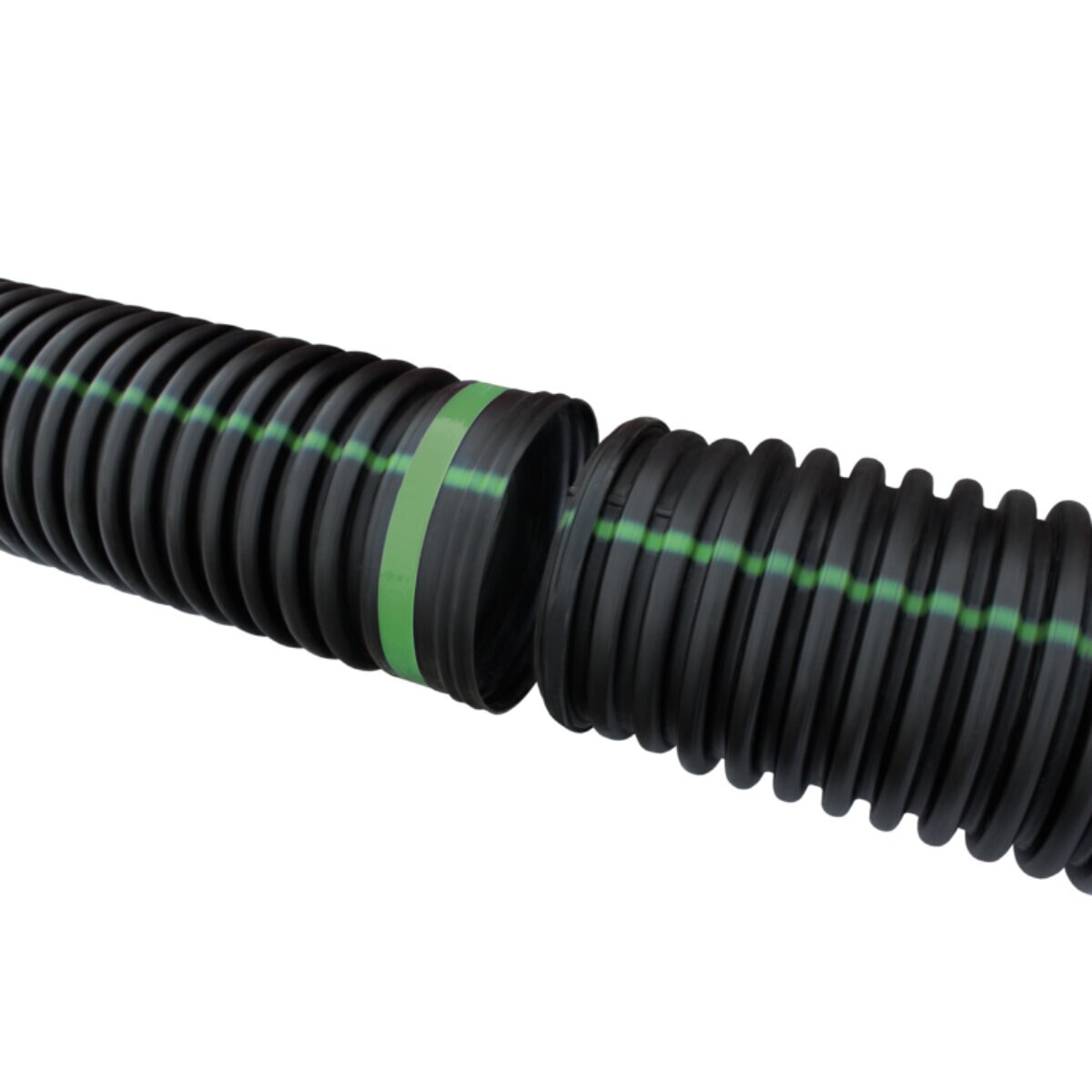 ADS 8 in. x 20 ft. N-12 Dual Wall Pipe Perforated w/ Coupler
