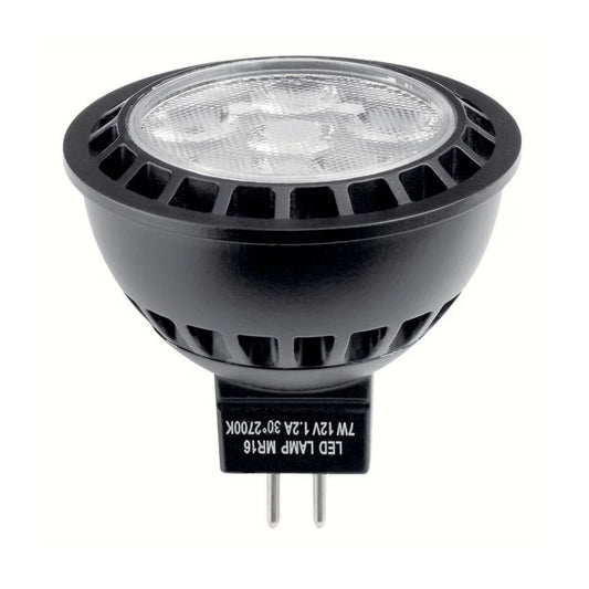 Kichler Professional Series 7W MR16 LED Lamp - 2700K Warm White Light, 40 Degree Beam Angle, 615 Lumens, 12V Bi-Pin Base, 30,000 Hour Life