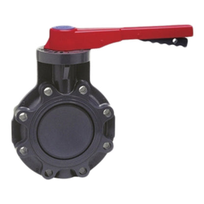 Spears PVC Butterfly Valve 4 in. w/ Lever Handle & EPDM O-Rings