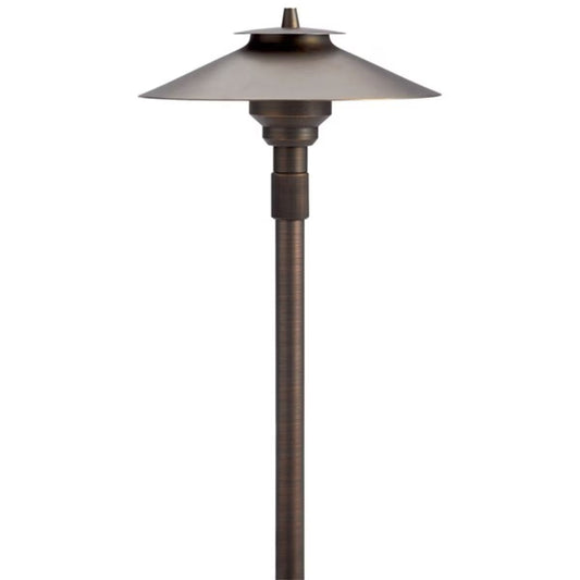 Kichler-15503CBR- 15503 Path Light Brass Housing with Centennial Brass Finish - 5W LED, MR16, 12V, 1 Lamp, Dimensions: 1-3/4 in. x 1-3/4 in. x 20 in.
