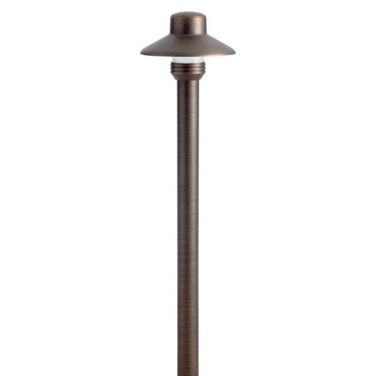 Kichler-15506CBR- 15506 Path Light Brass Housing with Centennial Brass Finish, 5W MR16 Halogen, 12V - 4.5 in. x 4.5 in. x 17.25 in.