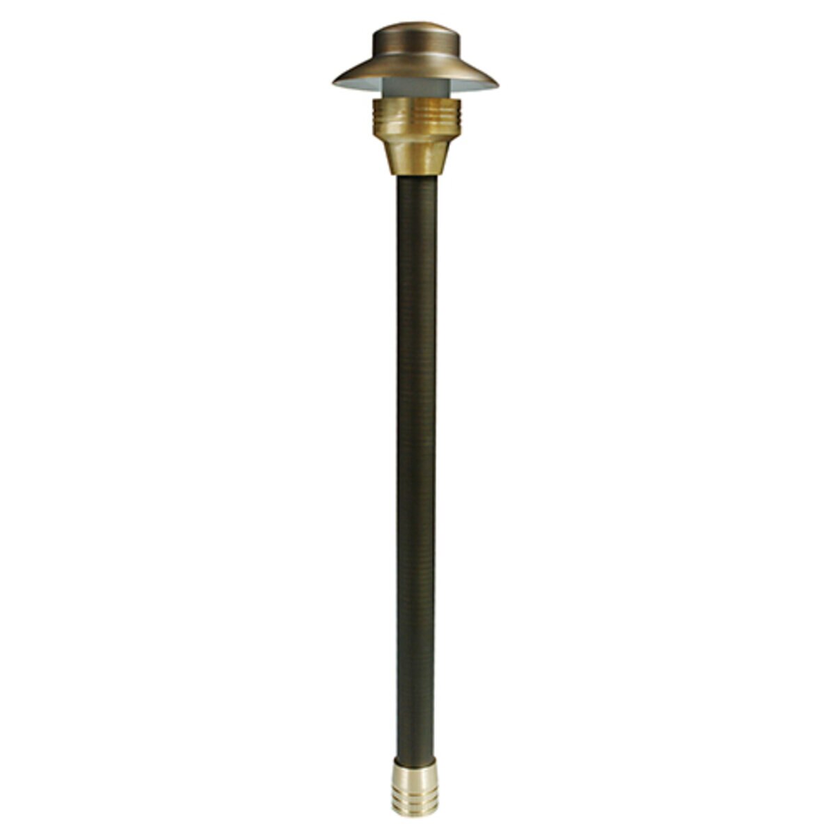 Unique  C4-12-L27  Path Light Centaurus Brass Housing Weathered Brass Finish LED 2W 2700K