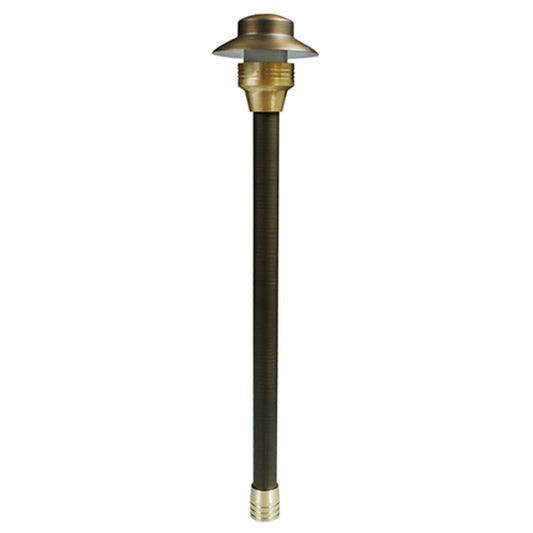 Unique  C4-12-L27  Path Light Centaurus Brass Housing Weathered Brass Finish LED 2W 2700K