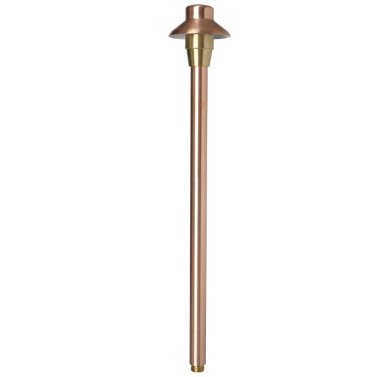 I4-12-L27-Illuminator 4 Copper 12V Led 2W 27K 25 Ft. Wire Lead Natural Copper Finish