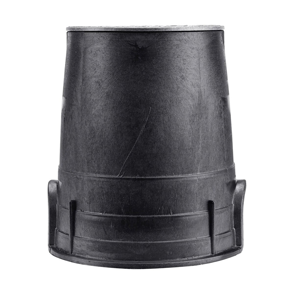 NDS Standard Valve Box Round 6 in. Black Box/Black Lid Overlapping ICV