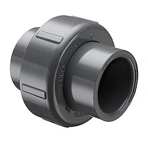 8097-010  Sch 80 PVC Union 2000 1 in. Socket w/ EPDM O-Rings