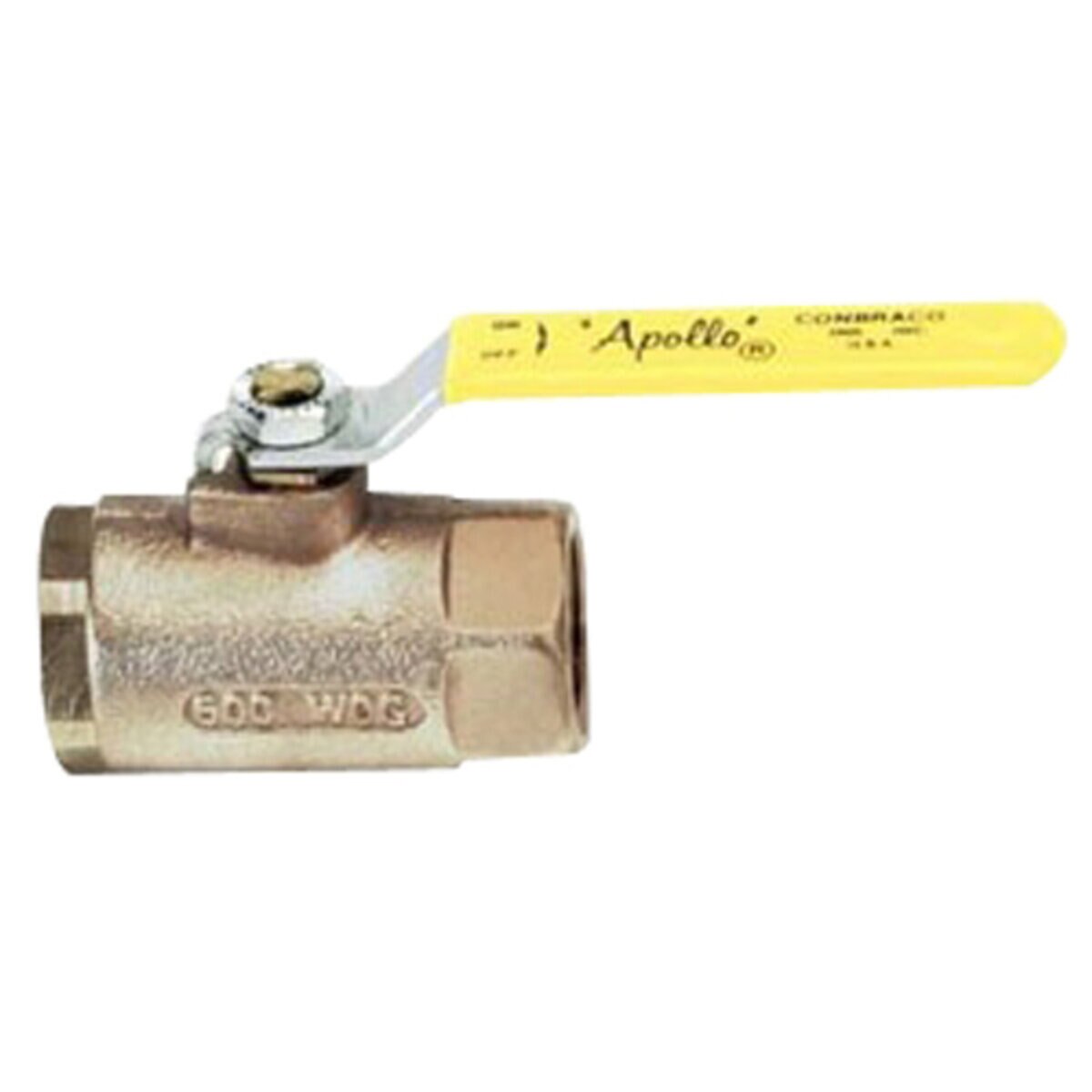 Apollo Standard Port Ball Valve Bronze 2 in. FIPT with SS Latch Lock Lever and Nut