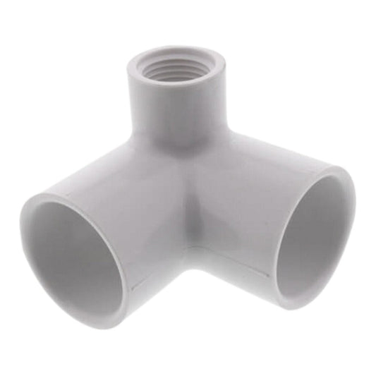 414-130 Sch 40 PVC 90 Degree Side Outlet Reducing Elbow 1 in. x 1/2 in. Socket x FIPT | Spears