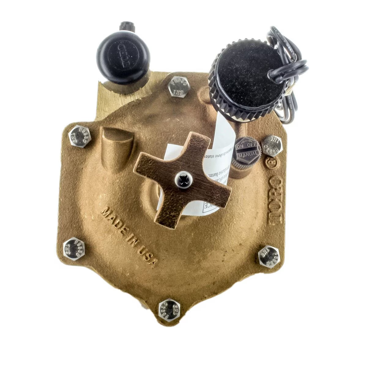 Toro Globe Valve 220 Brass 2 in. w/ EZReg Pressure Regulator and Flow Control FIPT x FIPT