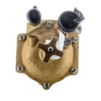 Toro Globe Valve 220 Brass 2 in. w/ EZReg Pressure Regulator and Flow Control FIPT x FIPT