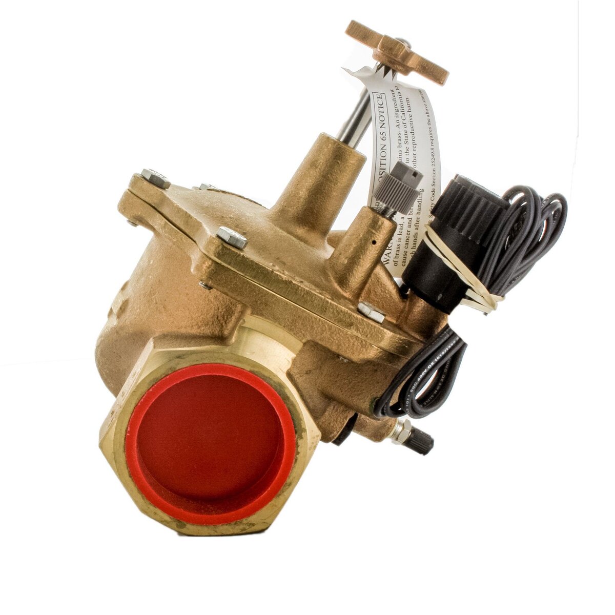 Toro Globe Valve 220 Brass 2 in. w/ EZReg Pressure Regulator and Flow Control FIPT x FIPT