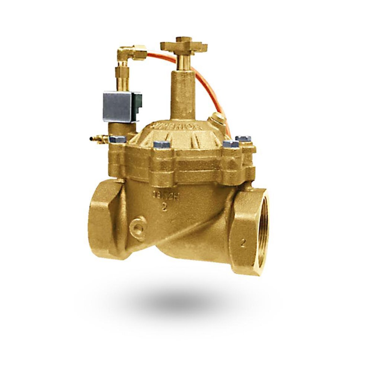 Superior Master Valve 3300 Brass 1-1/2 in. Normally Open FIPT x FIPT