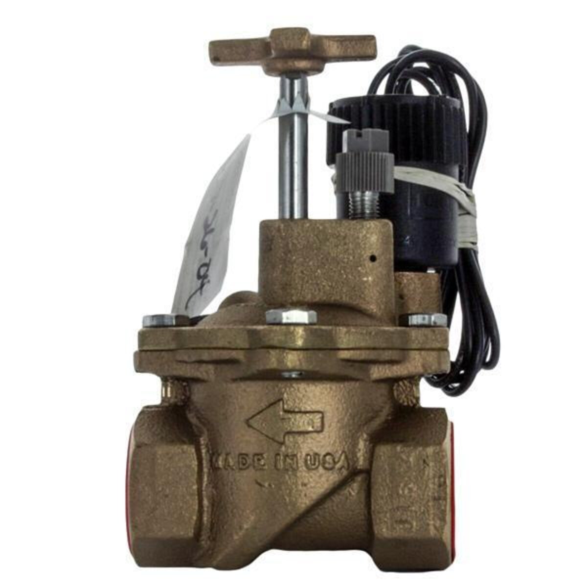 Toro Globe Valve 220 Brass 1 in. w/ Flow Control & EZ Reg Pressure Regulator FIPT x FIPT