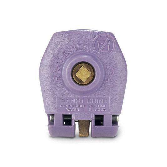 Rain Bird Quick Coupling Valve 3/4 in. FIPT Inlet 2 pc. Body Double Track Key Lug with Reclaimed Purple Locking Cover